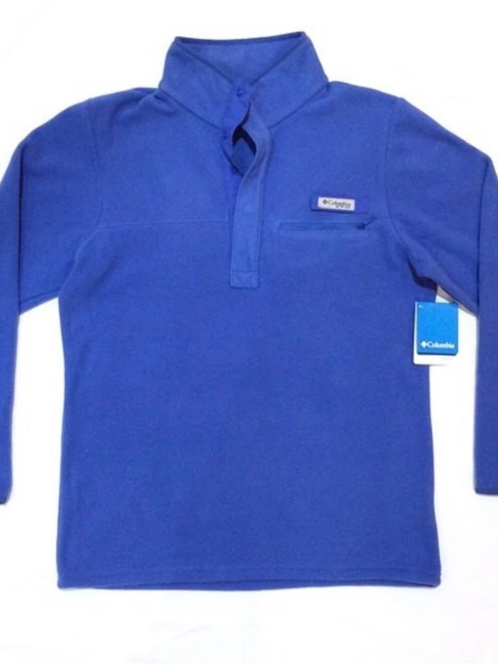 Columbia Royal Blue Men’s Quarter-Snap Fleece Pullover